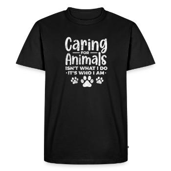 Vétérinaire Médecine Vétérinaire Vétérinaire Cadeau Vétérinaire - T-shirt Premium bio Homme - noir - Devant - Nico (187cm)