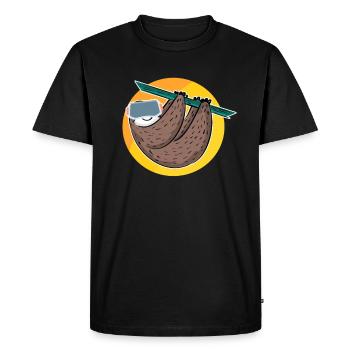 VR Virtual Reality - Men's Premium Organic T-Shirt - black - Front - Nico (187cm)