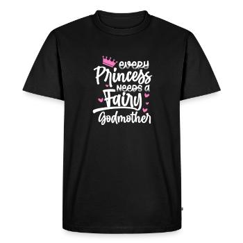 Marraine - T-shirt Premium bio Homme - noir - Devant - Nico (187cm)