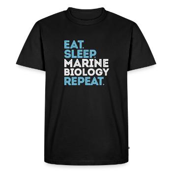 Marine biology - Men's Premium Organic T-Shirt - black - Front - Nico (187cm)
