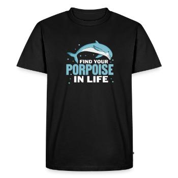 Marine biology - Men's Premium Organic T-Shirt - black - Front - Nico (187cm)