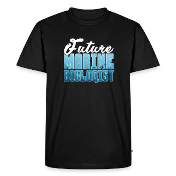 Marine biology - Men's Premium Organic T-Shirt - black - Front - Nico (187cm)