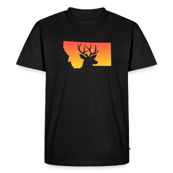 Montana - T-shirt Premium bio Homme - noir - Devant - Nico (187cm)