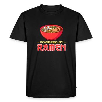 Ramen - Men's Premium Organic T-Shirt - black - Front - Nico (187cm)