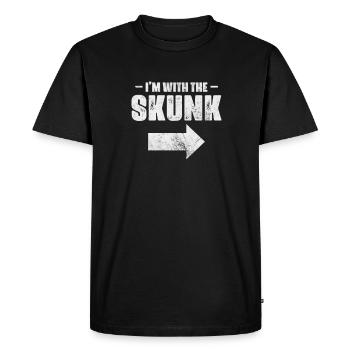 Skunk Stinker Stinker Skunk Cadeau - T-shirt Premium bio Homme - noir - Devant - Nico (187cm)
