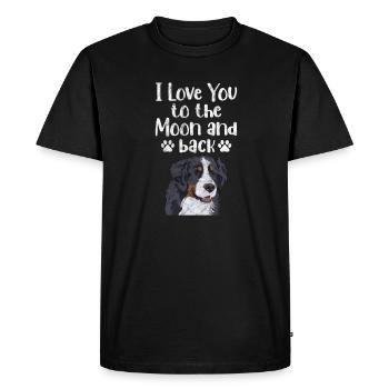 Bernese Mountain Dog Dog Dog Lover Cadeau - T-shirt Premium bio Homme - noir - Devant - Nico (187cm)