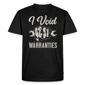 I Void Warranties Car Mechanic Truck Mechatronics Engineer - Men's Premium Organic T-Shirt - black - Front - Nico (187cm)