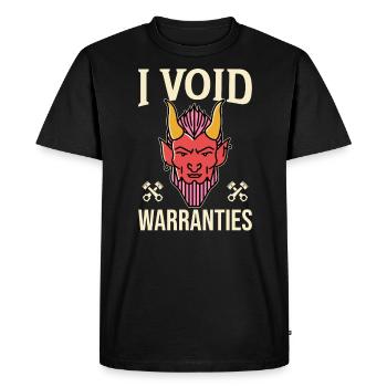 I Void Warranties Car Mechanic Truck Mechatronics Engineer - Men's Premium Organic T-Shirt - black - Front - Nico (187cm)