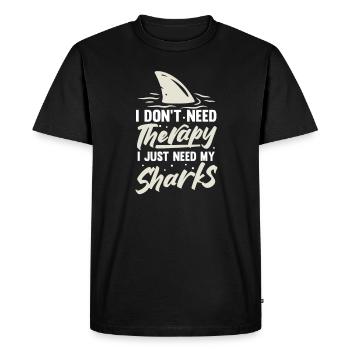 Marine biology - Men's Premium Organic T-Shirt - black - Front - Nico (187cm)