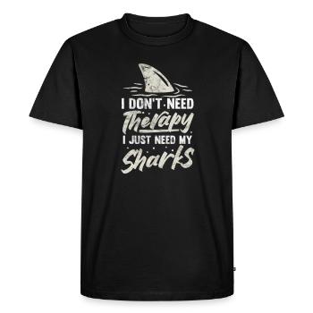 Marine Biology Marine Biologist Biolgy Gift - Men's Premium Organic T-Shirt - black - Front - Nico (187cm)