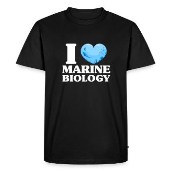 Marine biology - Men's Premium Organic T-Shirt - black - Front - Nico (187cm)