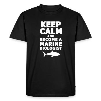 Marine biology - Men's Premium Organic T-Shirt - black - Front - Nico (187cm)