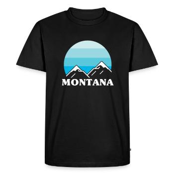 Montana - T-shirt Premium bio Homme - noir - Devant - Nico (187cm)