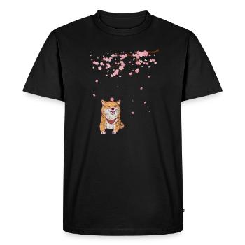 Shiba Inu Dog Dog Lover Dog Race Cadeau - T-shirt Premium bio Homme - noir - Devant - Nico (187cm)
