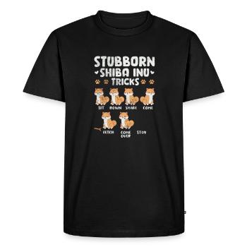 Shiba Inu Dog Dog Lover Dog Race Cadeau - T-shirt Premium bio Homme - noir - Devant - Nico (187cm)