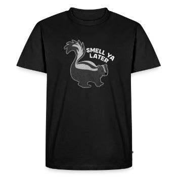 Skunk Stinker Stinker Skunk Cadeau - T-shirt Premium bio Homme - noir - Devant - Nico (187cm)