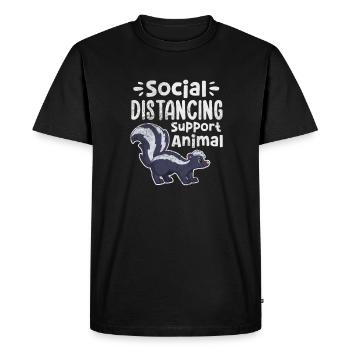 Skunk Stinker Stinker Skunk Cadeau - T-shirt Premium bio Homme - noir - Devant - Nico (187cm)