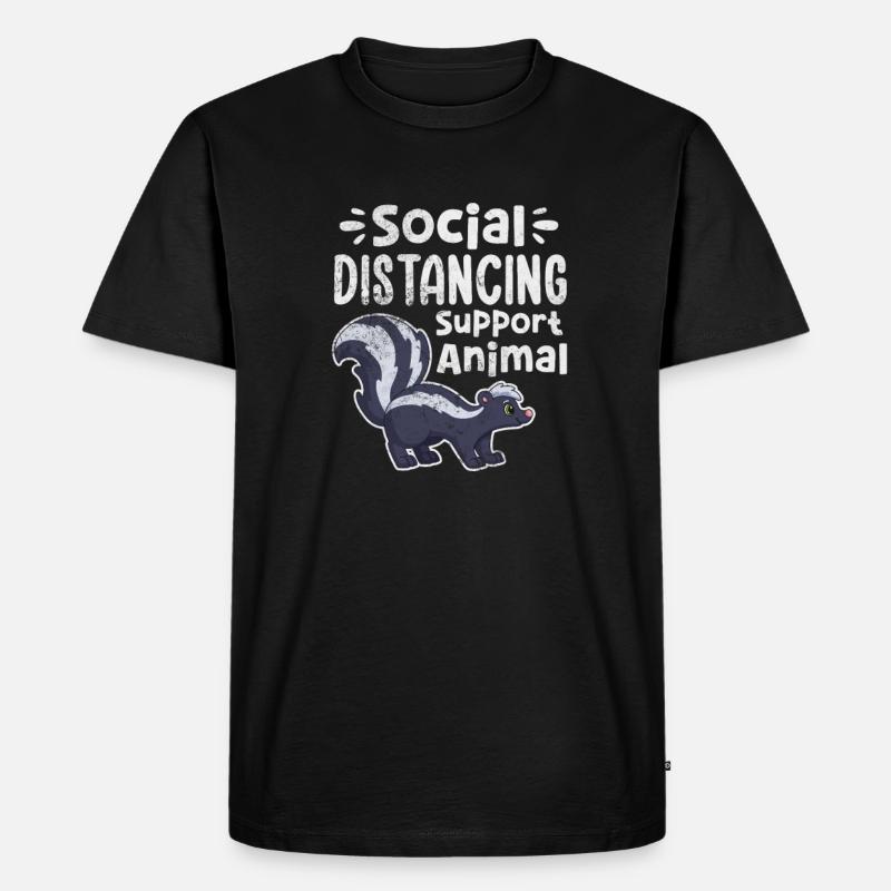 Stinktier Stinken Stinker Skunk Geschenk - Männer Premium Bio T-Shirt - Schwarz