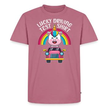 Driving test - Driving test Driving licence - Men's Premium Organic T-Shirt - mauve - Front - Nico (187cm)