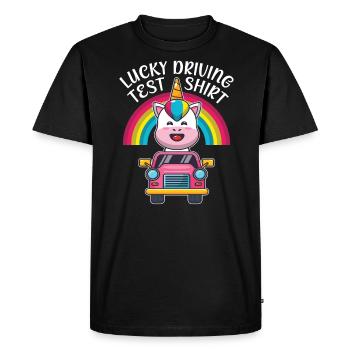 Driving test - Driving test Driving licence - Men's Premium Organic T-Shirt - black - Front - Nico (187cm)