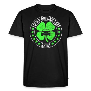 Driving test - Driving test Driving licence - Men's Premium Organic T-Shirt - black - Front - Nico (187cm)