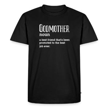 Marraine - T-shirt Premium bio Homme - noir - Devant - Nico (187cm)