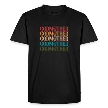 Marraine - T-shirt Premium bio Homme - noir - Devant - Nico (187cm)