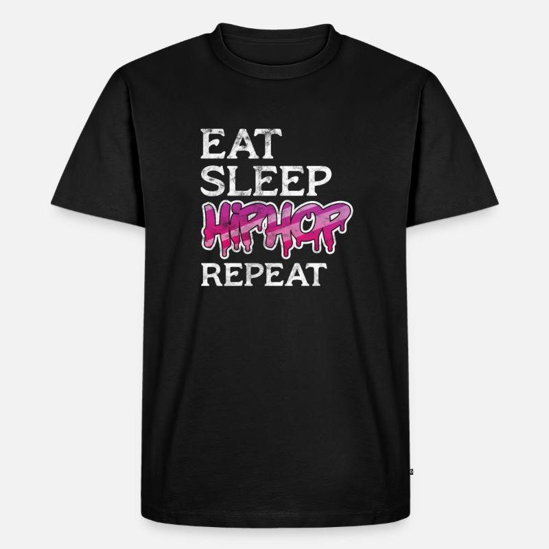 Hip Hop - Männer Premium Bio T-Shirt - Schwarz
