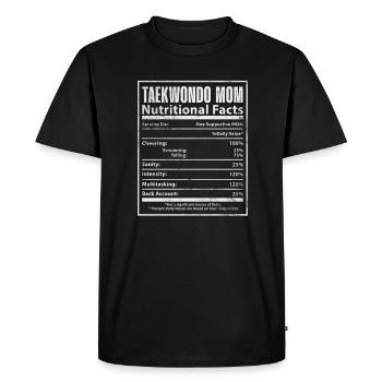 Mère de Taekwondo - T-shirt Premium bio Homme - noir - Devant - Nico (187cm)