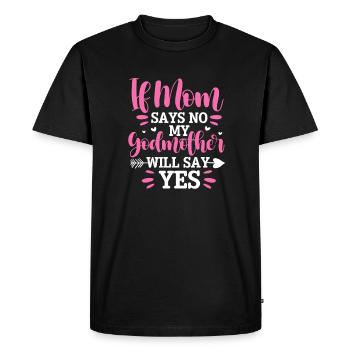 Marraine - T-shirt Premium bio Homme - noir - Devant - Nico (187cm)
