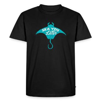 Marine Biology Marine Biologist Biolgy Gift - Men's Premium Organic T-Shirt - black - Front - Nico (187cm)