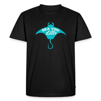Marine biology - Men's Premium Organic T-Shirt - black - Front - Nico (187cm)