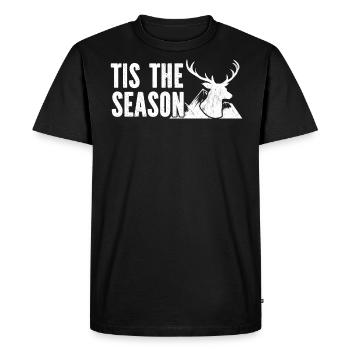 Antlers Deer Hunting Hunting Hunting Season - Men's Premium Organic T-Shirt - black - Front - Nico (187cm)