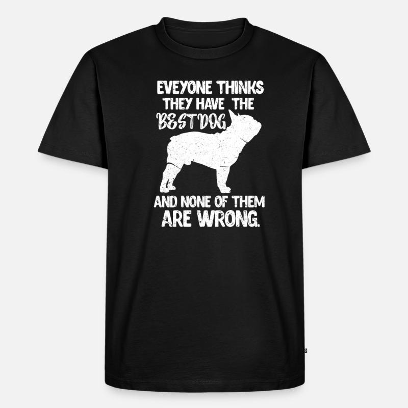 Mops - Männer Premium Bio T-Shirt - Schwarz