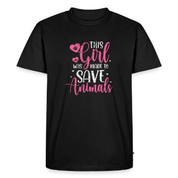 Vétérinaire vétérinaire Cadeau vétérinaire - T-shirt Premium bio Homme - noir - Devant - Nico (187cm)