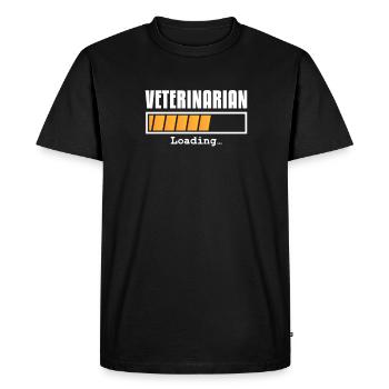 Vétérinaire - T-shirt Premium bio Homme - noir - Devant - Nico (187cm)
