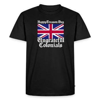 Royaume-Uni - T-shirt Premium bio Homme - noir - Devant - Nico (187cm)