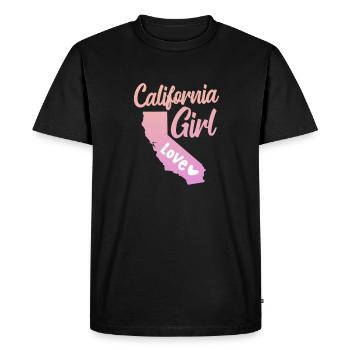 Californie - T-shirt Premium bio Homme - noir - Devant - Nico (187cm)