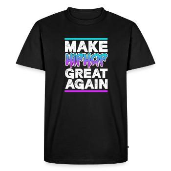 Hip Hop Rap Music Rapper Hiphop Gift - T-shirt Premium bio Homme - noir - Devant - Nico (187cm)