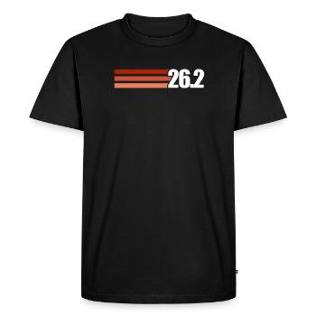 Courir - T-shirt Premium bio Homme - noir - Devant - Nico (187cm)