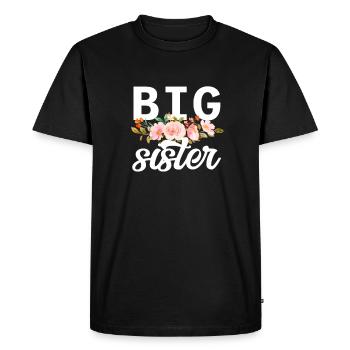 Grande sœur - T-shirt Premium bio Homme - noir - Devant - Nico (187cm)
