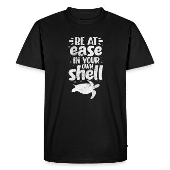 Turtle - Men's Premium Organic T-Shirt - black - Front - Nico (187cm)