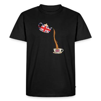 Royaume-Uni - T-shirt Premium bio Homme - noir - Devant - Nico (187cm)