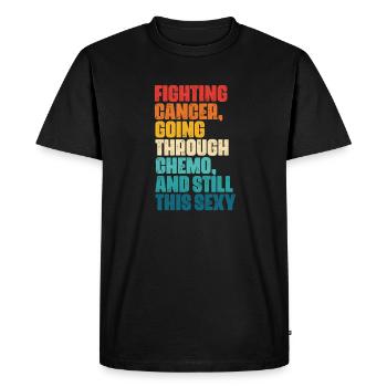Cancer Maladie Maladie Combattre Cadeau - T-shirt Premium bio Homme - noir - Devant - Nico (187cm)