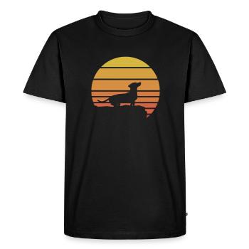 Dachshund Dog Dogs Dachshund Teckel Gift - Men's Premium Organic T-Shirt - black - Front - Nico (187cm)
