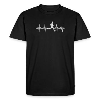 Running Runner Jogging Jogging Runner Cadeau - T-shirt Premium bio Homme - noir - Devant - Nico (187cm)