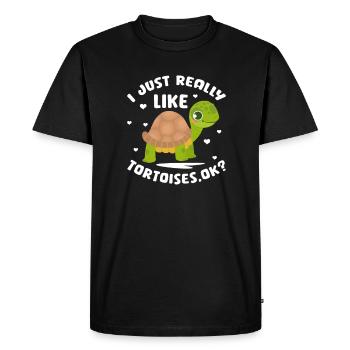 Tortue Tortue Sea Créatures marines Cadeau - T-shirt Premium bio Homme - noir - Devant - Nico (187cm)