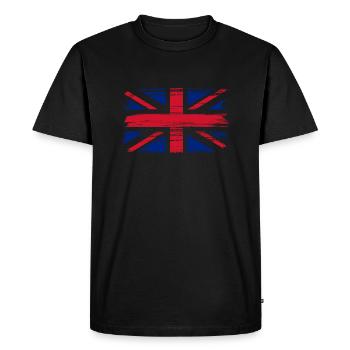 Londres Royaume-Uni Royaume-Uni Angleterre Cadeau - T-shirt Premium bio Homme - noir - Devant - Nico (187cm)