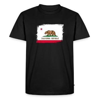 Californie - T-shirt Premium bio Homme - noir - Devant - Nico (187cm)