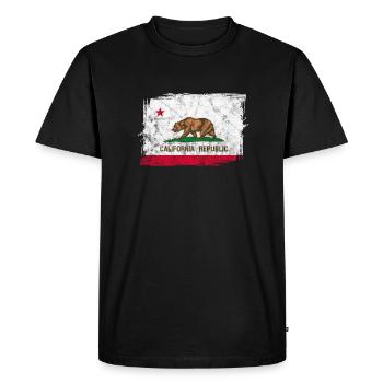 California USA Holidays America Cadeau - T-shirt Premium bio Homme - noir - Devant - Nico (187cm)